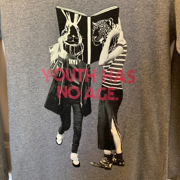 Grey Long Sleeve Cartoon Shirt - Picture 2 of 5